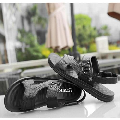 Transpirables heren sandals-men sandalle ete sandalias slide sandale de cuero erkek shoes homme sandals playa sandel sandalen v