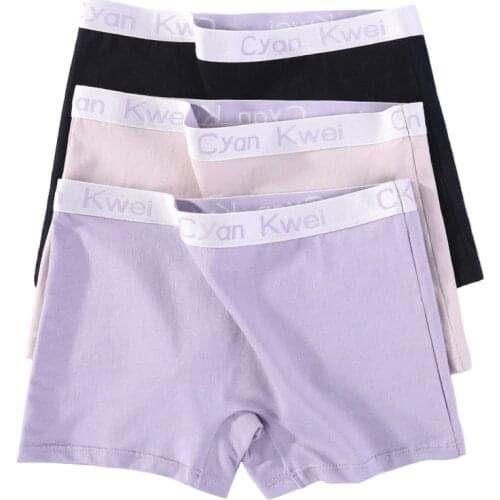 Cotton Underwear Women Boyshort Big Size Female Boxer Under Skirt Ladies Safety Short Pants
