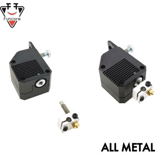 FUNCORE High Quality Dual Gear All Metal BMG Extruder Dual Drive with V6s Hotend For 3d Printer Mk8 Cr-10 Prusa I3 Mk3 Ender