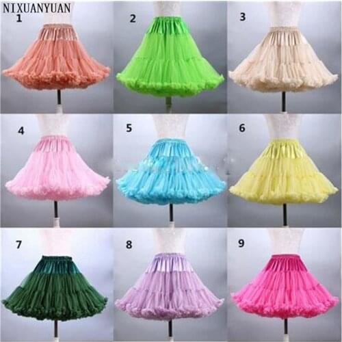 Wedding Petticoat In Stock 2021 Multi Colorful Petticoat For Party Dress Wedding Accessories Underskirt Crinoline Free Shipping