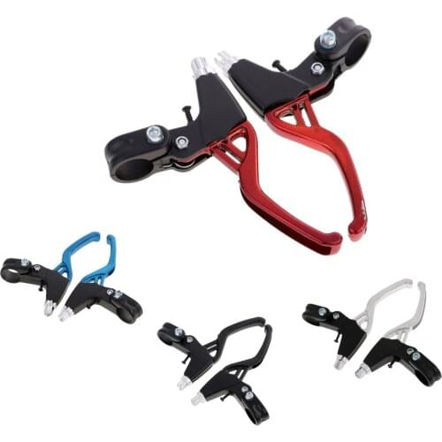 1 Pair Universal Aluminum Alloy Bicycle Brake Handle Mountain Road Bike Brake Lever 2cm Diameter