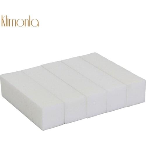 10Pcs/Lot White Nail File 100/180 Grit Square Shape Professional Gel Sanding Sponge Nail Care Manicure Tool File Accessories