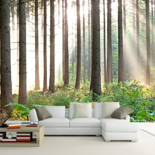 Beibehang 3D Wallpaper Nature trees forest living room wallpaper papel de parede para quarto papel de parede para quarto