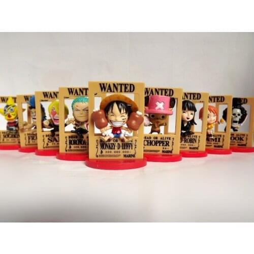 9pcs/set Anime one piece figure Nami Robin Luffy Zoro Model Toy for collection full set for boyfriend gift