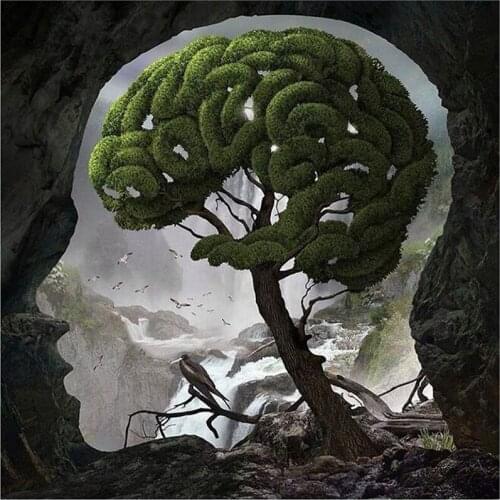 2021 New 5D DIY Full Round Diamond Painting Forest Landscape Cross Stitch 3D Embroidery Rhinestone Mosaic Home Decor Art Y609