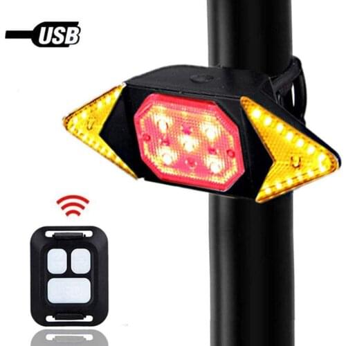 USB Rechargeable Wireless Remote Control MTB Bike Headlamp Tail Lights Bike Headlamp Cycling Headlight Bicycle Cycling Equipment