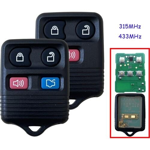 Keyless Entry 3 4 Button Remote Car Key Fob 315MHz 433MHz For Ford 1998-2016 F-150 F-250 F-350 CWTWB1U212 CWTWB1U331 CWTWB1U345
