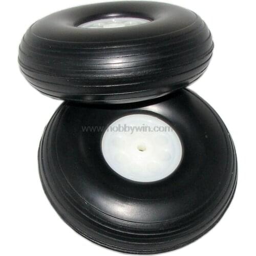D152x8xH54mm Rubber PU Wheels with Plastic Hub for RC Scale Model Airplanes