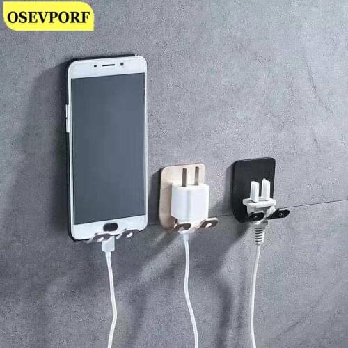 Punch Free Razor Holder Storage Hook Wall Phone Stand Men Shaving Shaver Shelf Bathroom Kitchen Rack Bathroom Accessories Steady