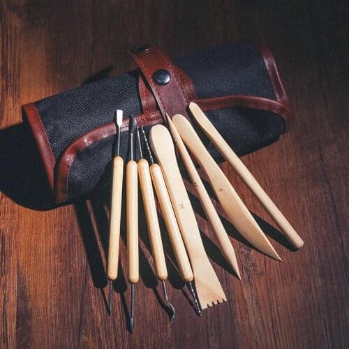 DIY Clay Pottery Ceramic Sculpting Tools Set 14/30pcs Wood Clay Modeling Tools For Wood Pottery Sculpting Carving Handmade Craft
