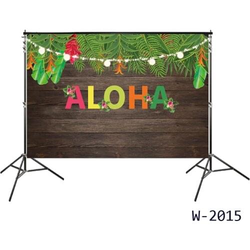 Aloha Luau Party Banner Decorations Tropical Hawaiian Beach Theme Decor Party Background Summer Wedding Photo Booth Supplies
