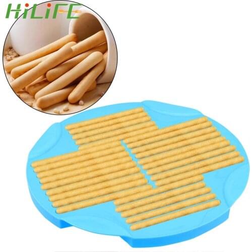 HILIFE Long Strip Cookie Baking Tray Chocolate Stick Mold Finger Shape Biscuit Molds Silicone Bakeware DIY Chocolate Mould