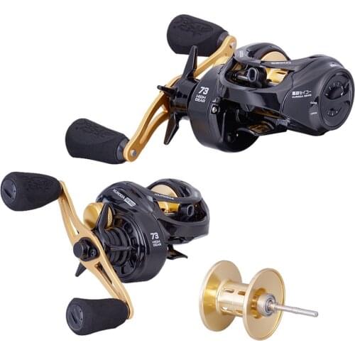Water Drop Wheel High Speed 7.3:1 6 Axis 10 Gears Fishing Reel Left/Right Handed Explosion Line Magnetic Brake SD0001