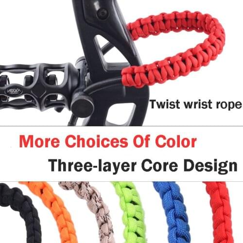 Composite pulley bend bow arrow twist wrist rope hand-woven bow guard rope archery equipment wrist band bow handle set accessori