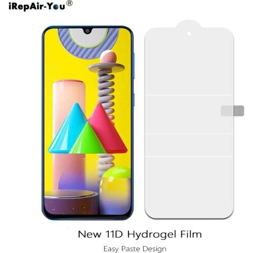 11D Soft Hydrogel Screen Protector For Samsung Galaxy M31 M21 A30s A51 A71 A20S A31 A11 A01 A21S Gel Full Cover Protective Film