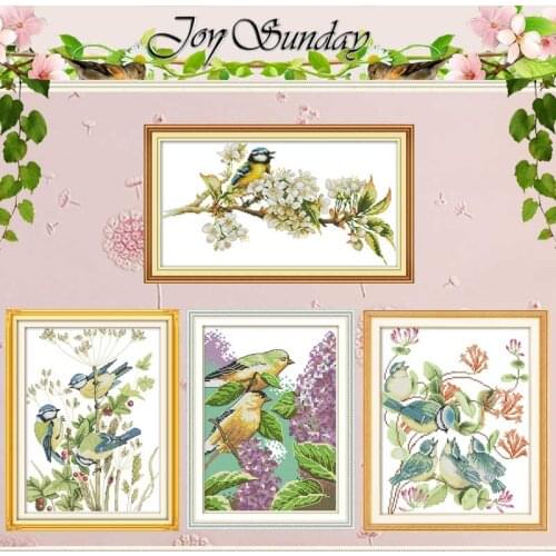 Little birds counted Cross Stitch 11CT 14CT Cross Stitch Set Wholesale DIY Animals Cross-stitch Kit Embroidery Needlework