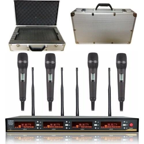 Bolymic Vocal Microphone Set 400 Channel Professional Lie Show Stage Conference Handheld Microphone System