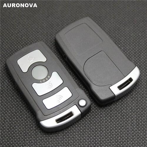 AURONOVA New Replace Smart Key Shell for BMW 7 Series E65 E66 E67 E68 745i 745Li 750i 750Li 760i 4 Buttons Remote Car Key Case