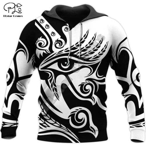 2020Newest Mysterious Totem Retor Horus Ancient Horus God Eye of Egypt Pharaoh Anubis 3DPrint Zip/Hoodies/Sweatshirts/Jacket N22