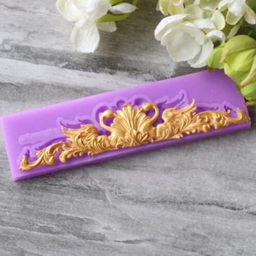 Fondant 3D Border Silicone Fondant Mold Cake Decorating Tools Chocolate Gumpaste Mold Soap Sugarcraft Kitchen Baking Accessories