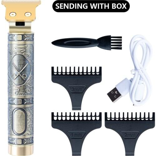Display Professional Hair Clipper Barber Haircut Sculpture Cutter Rechargeable Razor Trimmer Adjustable Cordles Edge For Men