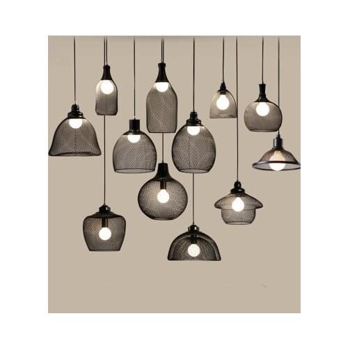 Modern Minimalist Vintage cage Pendant Lights Cafe/Bar/window/loft Lamp multi style Pendant Lamps Decoration Indoor Lighting E27