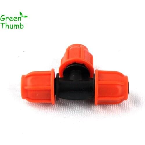 33pcs Thread Lock Equal Tee Connect 8/11mm Hose for Garden Irrigation Green Thumb Water Pipe Splitters