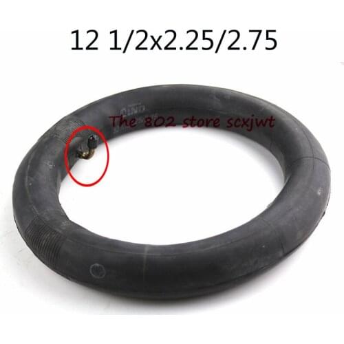 High quality 12 1/2x2.25/2.75 Bent Angle Valve Stem Inner Tube 12'' Bike Scooter EBike Bicycle Butyl Inner Tube 12 1/2 2 1/4