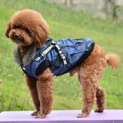 Winter Pet Dog Clothes Windproof Warm Dogs Pets Puppy Costume French Bulldog Outfit Coat Waterproof Jacket Chihuahua Clothing