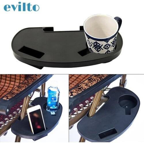1pc Table Garden Lounger Cup Tray Holder Outdoor Cup Holder Recliner Stand Storage Side Clip Universal Drink Lounger Chair Tray