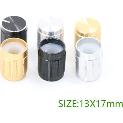 10pcs 13*17mm aluminum alloy potentiometer 13*17 knob rotation switch volume control knob