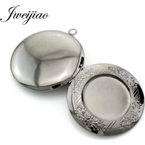 JWEIJIAO 10pcs 20mm Glass Cabochon Locket Pendants Setting Tray Antique Bronze/Gun black/ Plated Jewelry Findings DZ11