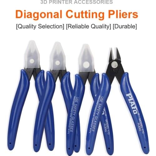 3D Printer Parts 170 Oblique Pliers Wire Clamp DIY Cutting Pliers Thin Mouth Electronic Diagonal Pliers Side Crimping Tool