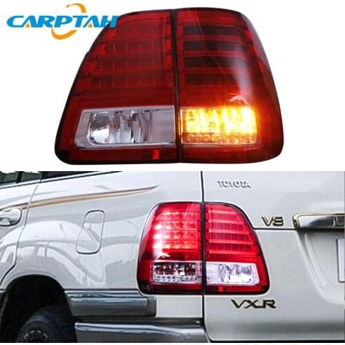 Car Styling Tail Lights Taillight For Toyota Land Cruiser LC100 2000 - 2007 Rear Lamp DRL + Turn Signal + Reverse + Brake LED