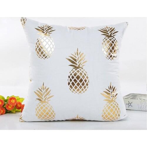 Free Shipping Bronzing Christmas Style Throw Pillow Case 45x45CM Velvet Fabric For Sofa Chair Car Cushion Cover XA