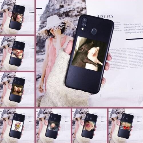 Cute Pig Kawaii Phone Case For Samsung Galaxy M40 M30 M20 M10 Cases For Samsung Galaxy M10 M20 M30 M40 Silicone Back Cover