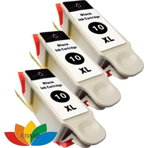 3 PCS Kodak 10 Black Compatible Ink Cartridge For Kodak ESP 5220/5230/5250/7250/9250 Printer