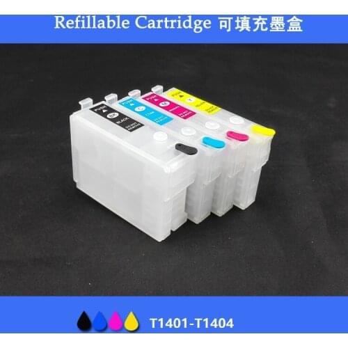 INK WAY Empty Refillable cartridges For Epson T1401 - T1404 ,Suit for TX560WD NX635 WF-3520 WF-3530 WF-3540 TX620FWD with ARC