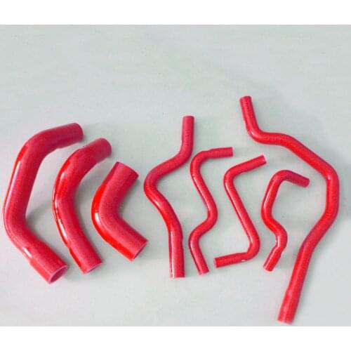 Red Radiator Coolant Hoses For Suzuki Solio 1.3L/1.3E M13A MA34S 2001-2009