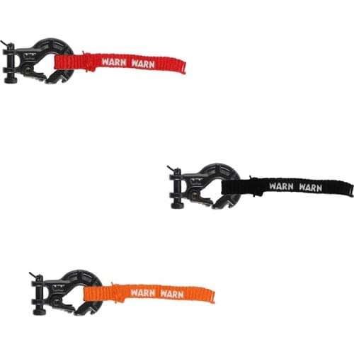 RC Car Winch Hook with Winch Pull Strap Tags Decoration for 1/10 RC Crawler Car Axial SCX10 Traxxas TRX4 RC4WD Parts