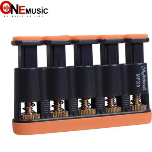 Meideal MFX5 Hand Finger Exerciser for Ukulele Guitar Bass Piano Orange/Grey
