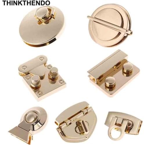 Metal Clasp Turn Lock Twist Locks for DIY Handbag Craft Bag Purse Hardware Accessories