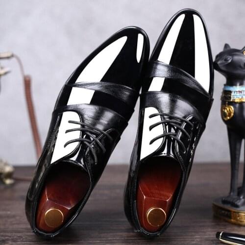 Mazefeng 2019 Men Dress Shoes Men Formal Shoes Leather Luxury Fashion Groom Wedding Shoes Men Oxford Shoes Dress Plus Size 38-48