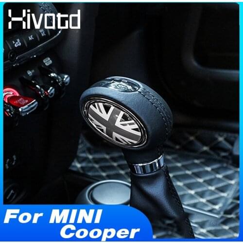 Gears Head Cover Shift Knob Stickers Interior Decoration Parts For BMW Mini Cooper F55 F56 F54 F57 F60 Accessories Car Styling