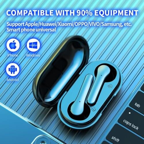 TWS Bluetooth 5.0 Earphones Charging Box Wireless Headphone 9D Stereo Sports IPX5 Waterproof Earbuds Headsets With Microphone