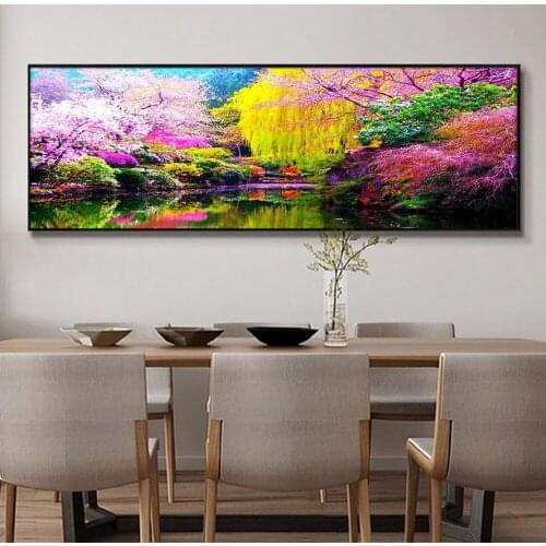 Landscape painting DIY 5D Diamond Embroidery,Round Diamond full Diamond painting cross stitch