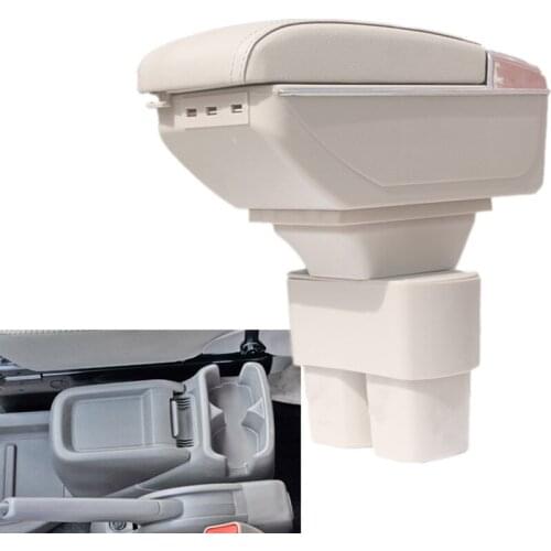 Car Armrest For 2010-2020 Nissan NV200 Chevrolet City Express Evalia Centre Arm Rest PU Leather Center Console Storage Box Tray