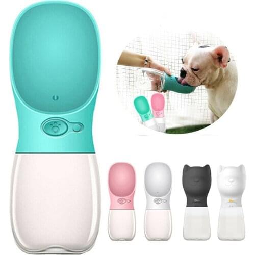 350ml 480ml 550ml Portable Dog Water Bottle BPA Free Travel Puppy Cat Drinking Bowl Outdoor Water Dispenser Feeder Pet Products