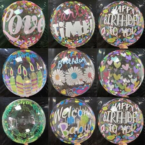 1pcs Transparent Globes Clear Balloon Helium Inflatable Bobo Balloons Wedding Birthday Baby Shower Decoration Bubble supplies