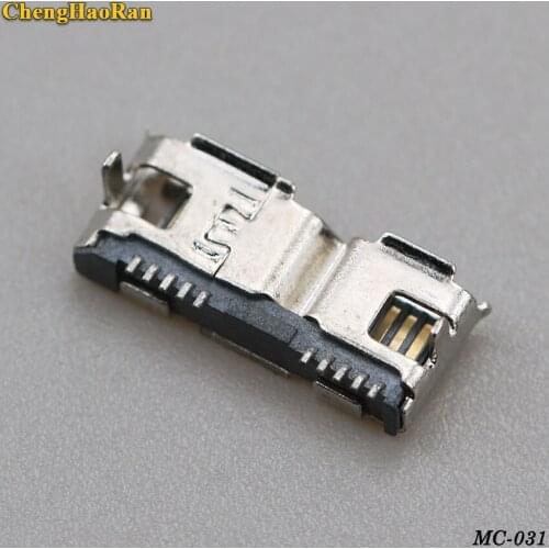 ChengHaoRan 2pcs Micro USB 3.0 B Type DIP Female Socket DIP2 10pin USB Connector for Mobile Hard Disk Drives Data Interface